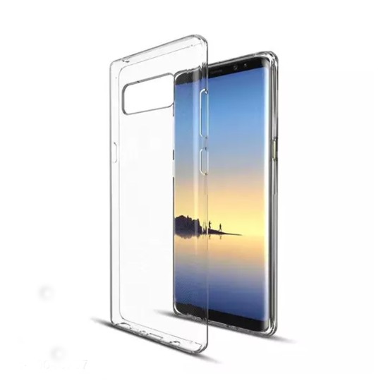 Capa de Silicone 360º para Samsung Galaxy Note 8 Transparente